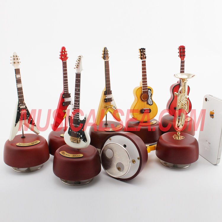 Guitar music box cheap